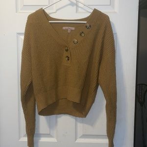 Marshalls Mustardy Cropped Sweater